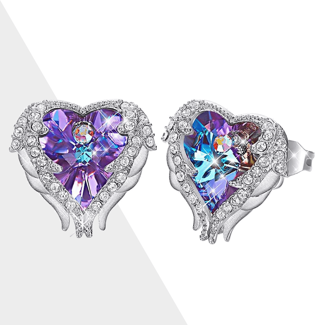 Celina – Elegante Engelvleugel Oorbellen in Zilver