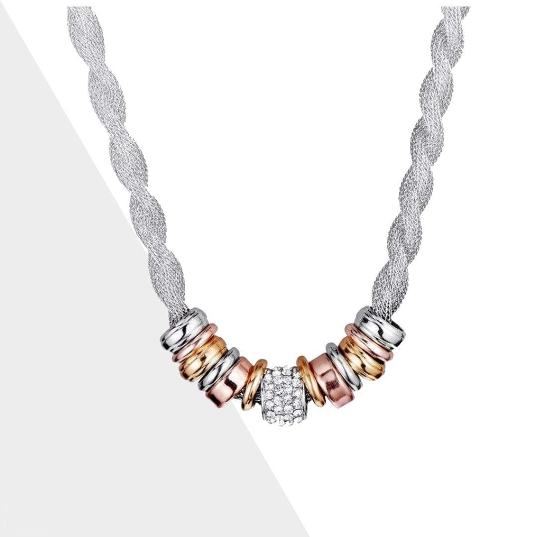 Stijlvolle Gevlochten Halsketting - Lynora