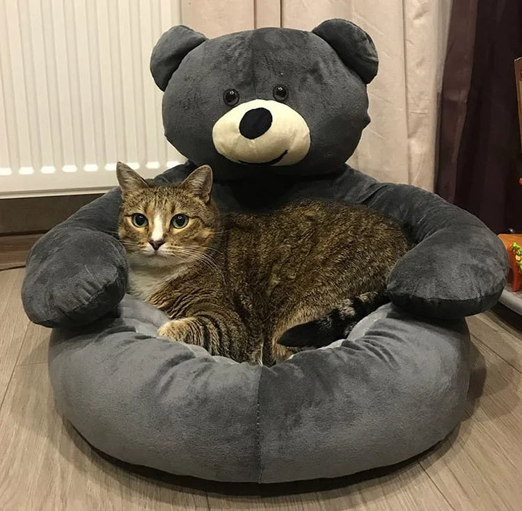 Samiya – Luxe Pluche Kattenbed voor Slaapcomfort