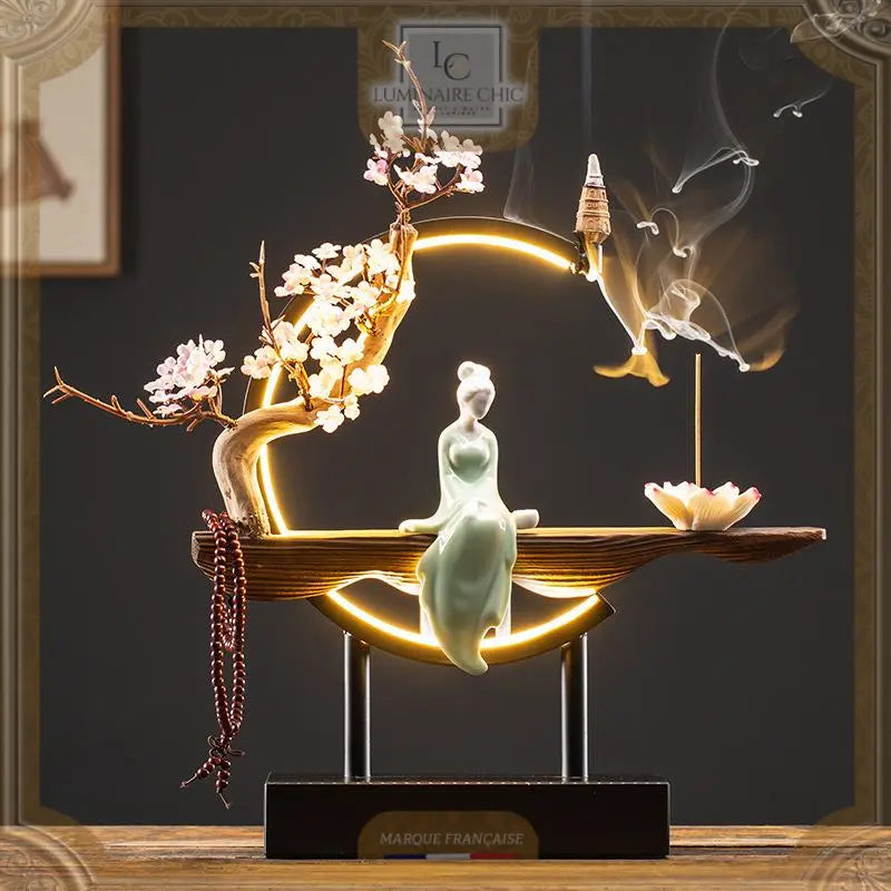 ZenGlow - Handgemaakte Keramische Verlichting met Wierook