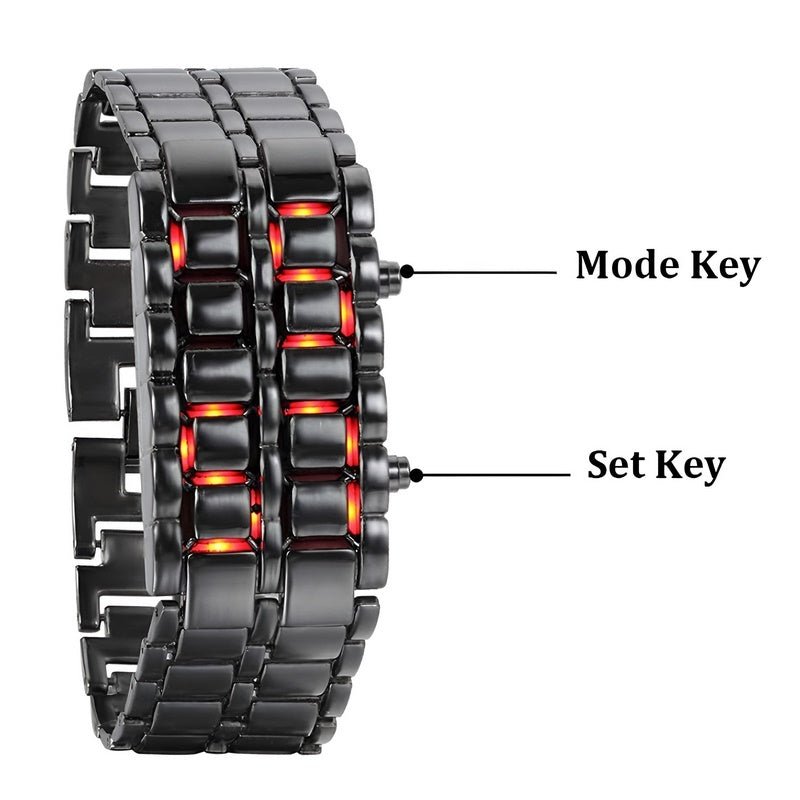 Lava Watch - Trendy LED Polshorloge met Uniek Design