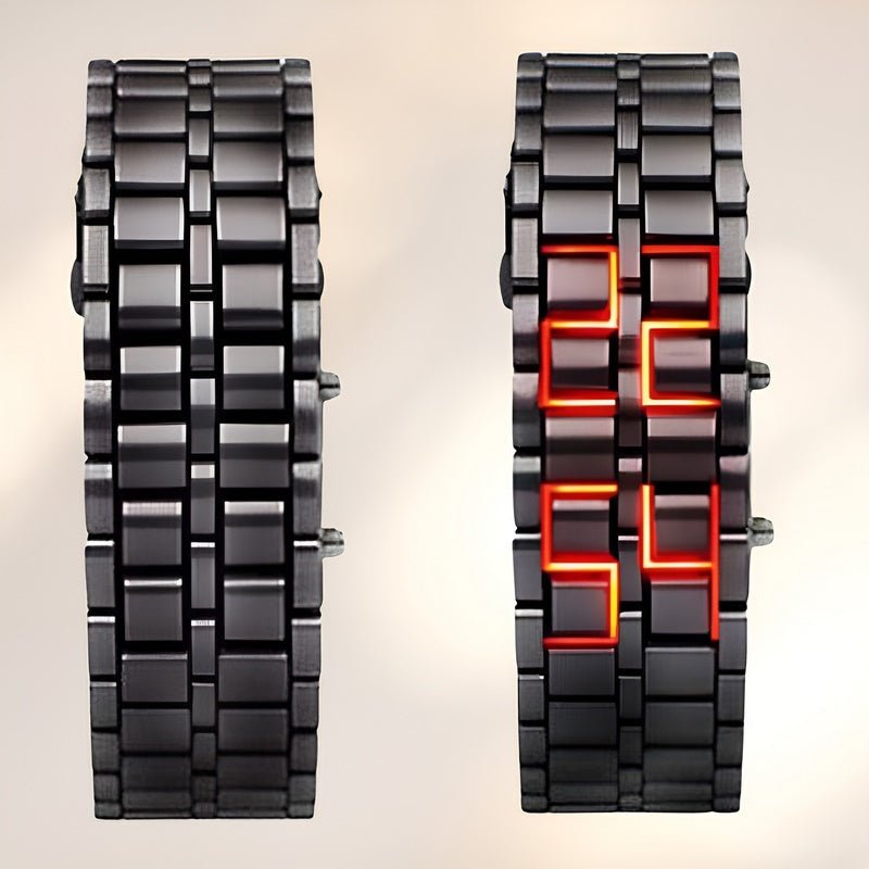 Lava Watch - Trendy LED Polshorloge met Uniek Design