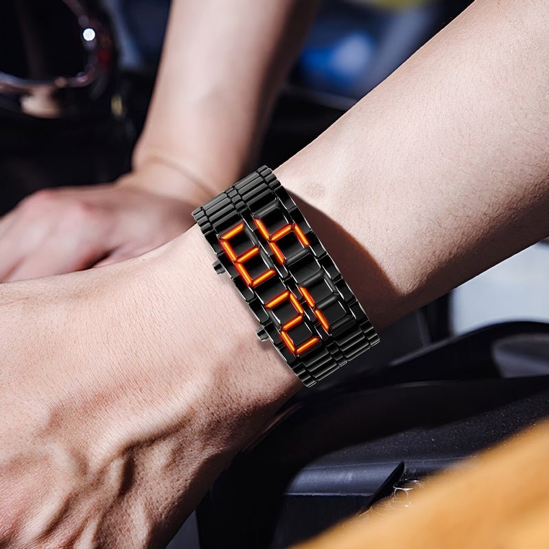 Lava Watch - Trendy LED Polshorloge met Uniek Design