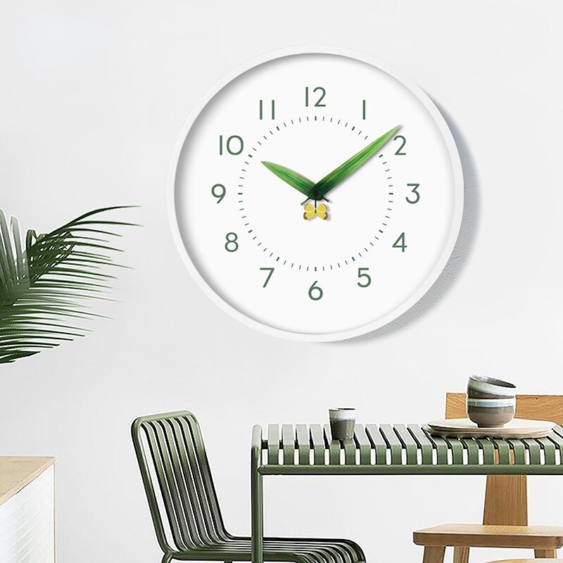 Tijdloos Perch KloK - Chique Natuurtijd Klok met Vogel en Bloemen