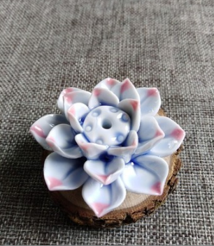 LotusBloom Incense Holder - Elegante Geuraccessoire voor Thuis