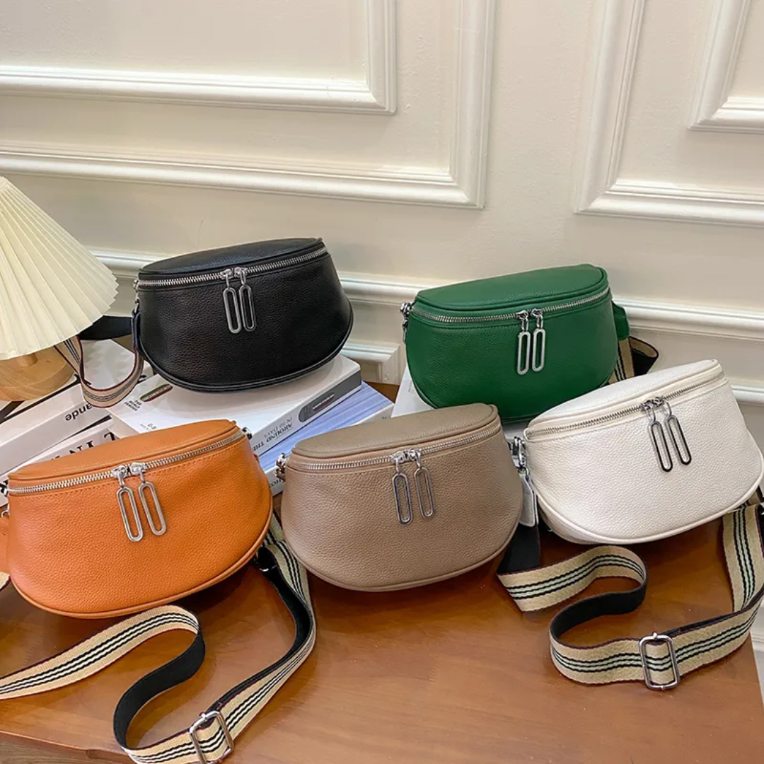 Lucy LeatherBag – Trendy en Schattige Leren Zadeltas