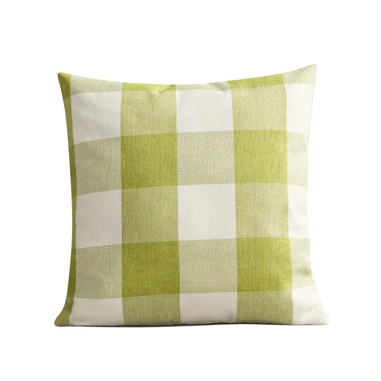 Harmonie Home Kussenhoes - Tijdloze Ruit Kussenhoes voor Elk Interieur
