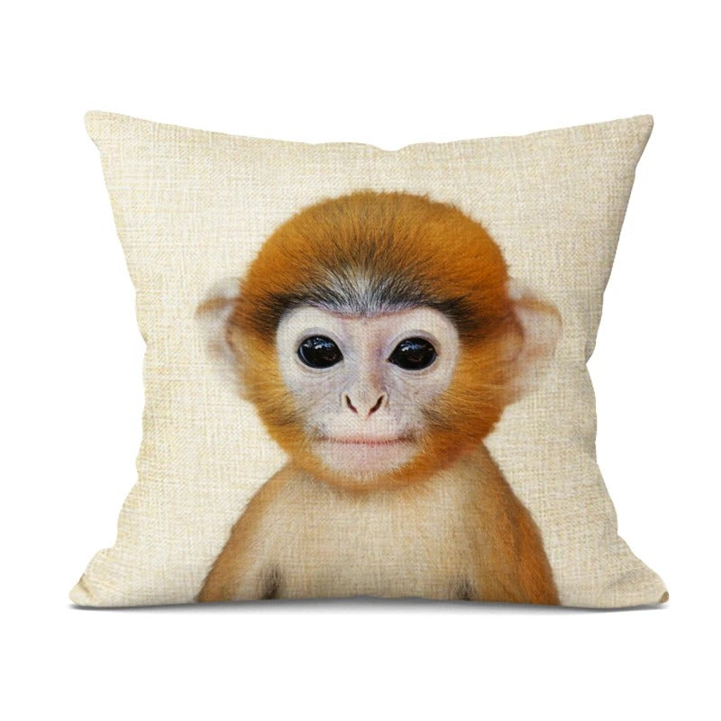 Schattige Dieren Kussenhoes – Speels en Stijlvol Accessoire voor Elk Interieur