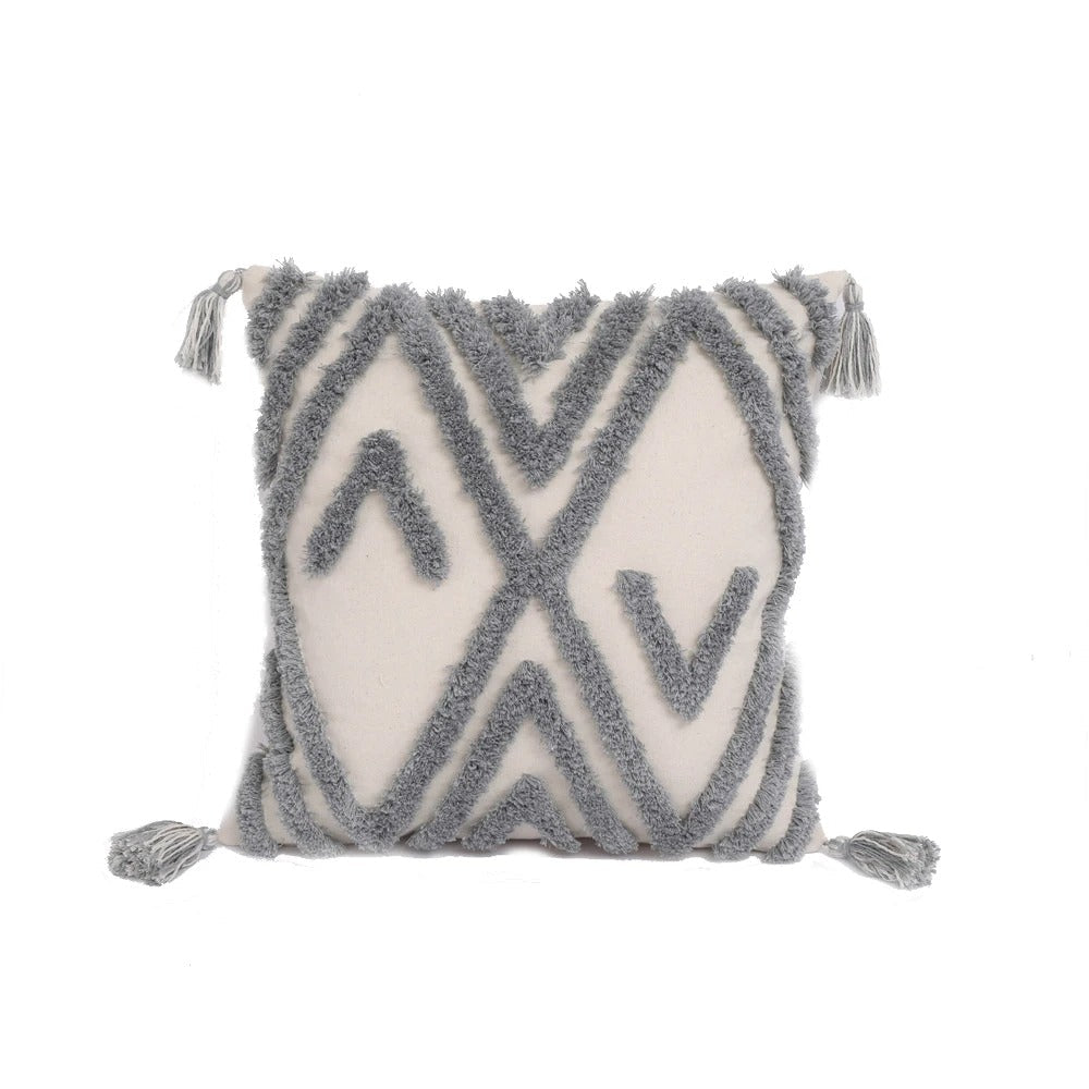 Boho Tufted Kussenhoes - Marokkaanse Flair voor Jouw Interieur