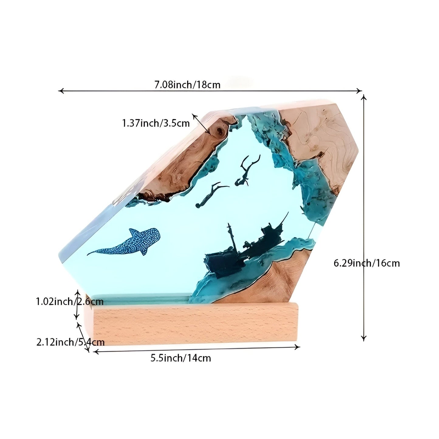 Verfrissende Oceaan Tafellamp - DeepDive Illumina