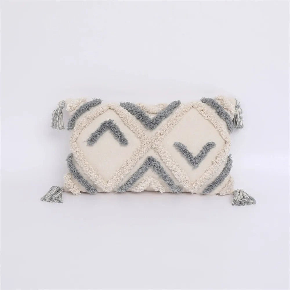Boho Tufted Kussenhoes - Marokkaanse Flair voor Jouw Interieur