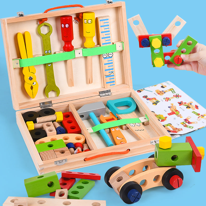 MakerBox - Creatieve Houten Bouwset voor Kids