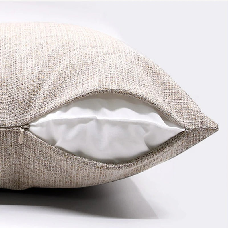 ImperialRest Kussenhoes - Elegante Linnen Kussenhoes met Speelse Kwastjes voor Elke Ruimte