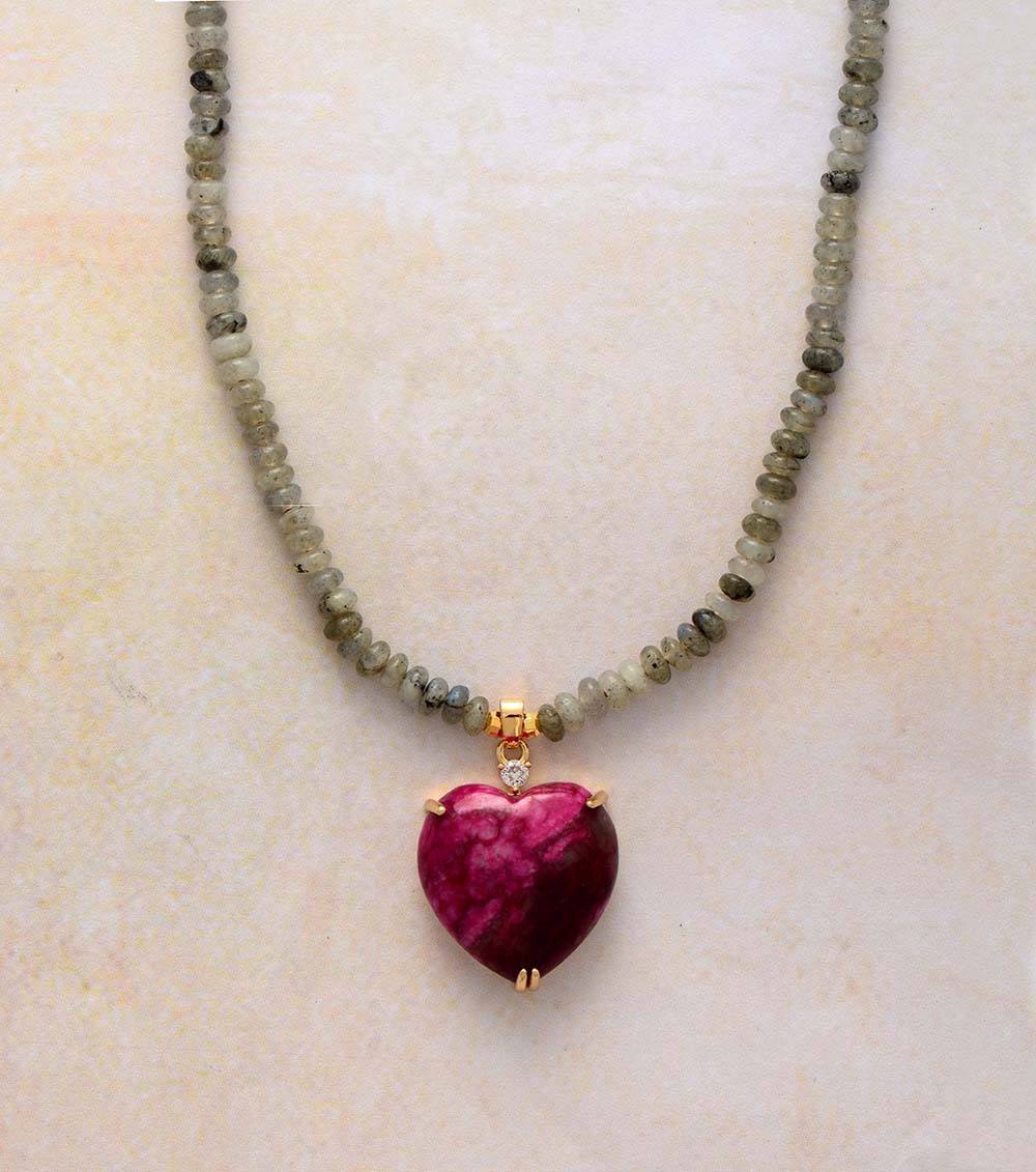 Nova Heart Bead Necklace – Stijlvolle Genezing Kralenketting
