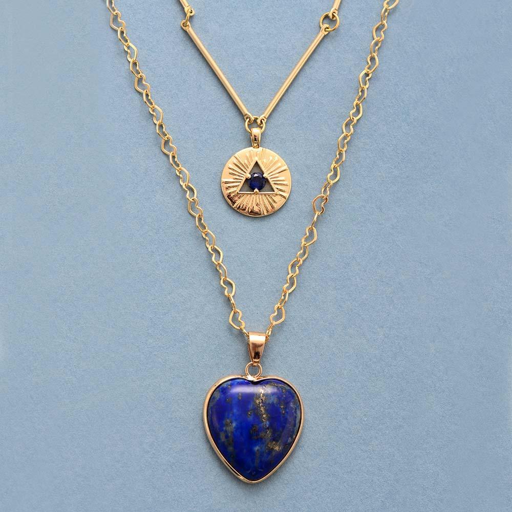 Althea Necklace – Elegante Beschermende Lapis Ketting