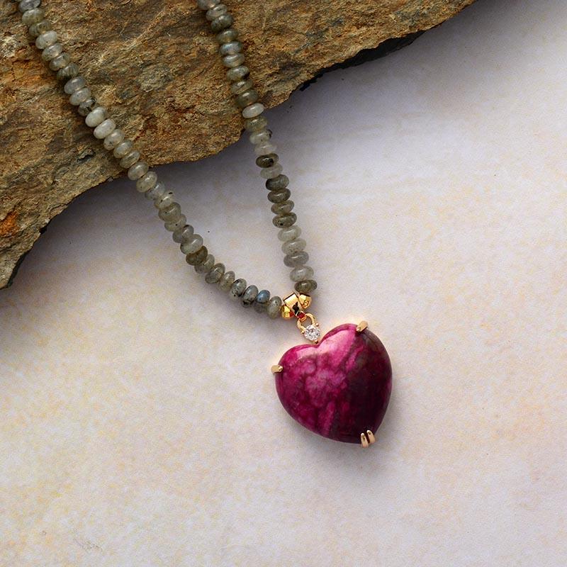 Nova Heart Bead Necklace – Stijlvolle Genezing Kralenketting