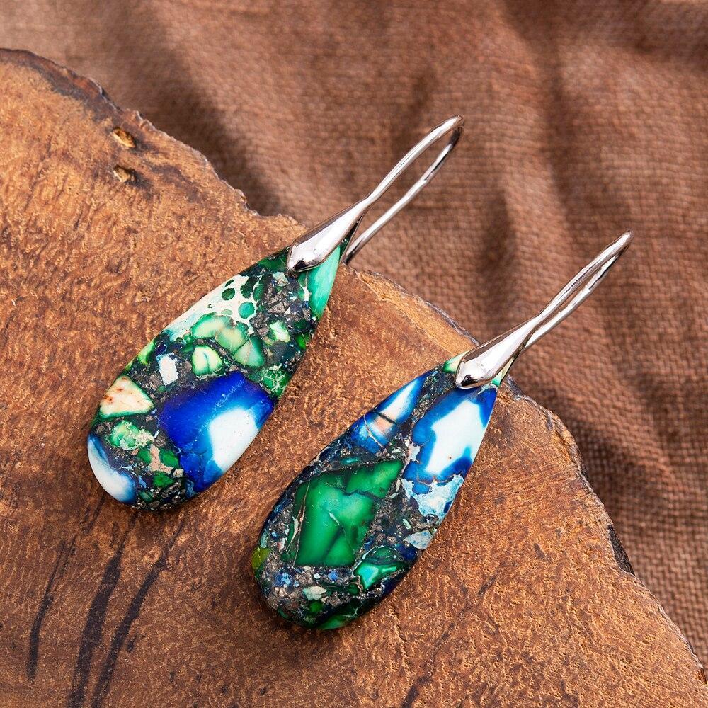 Sylvara TearDrop Earrings – Natuurlijke Aarde Elegantie