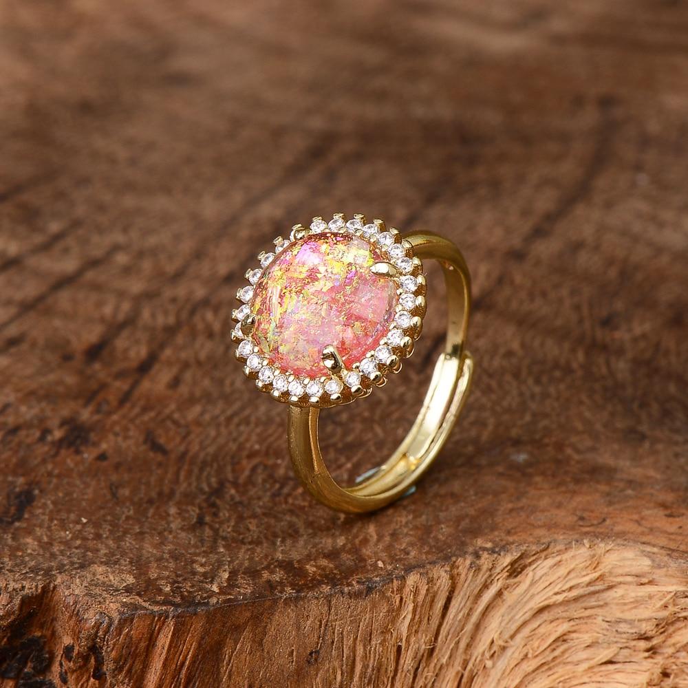 Elowen Glow Ring - Mystieke Cocktailring met Elegant Design