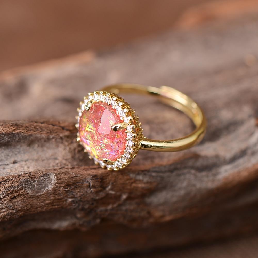 Elowen Glow Ring - Mystieke Cocktailring met Elegant Design