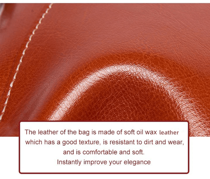 LeatherVibe - Elegante Leren Crossbody Tas