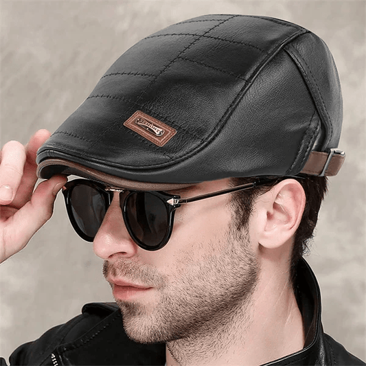 LuxeStyle Beret – Tijdloze Elegantie van Leer