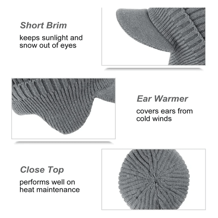 SmartKnit Beanie – Geïsoleerde Oorwarmers
