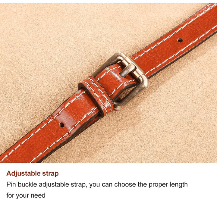 LeatherVibe - Elegante Leren Crossbody Tas