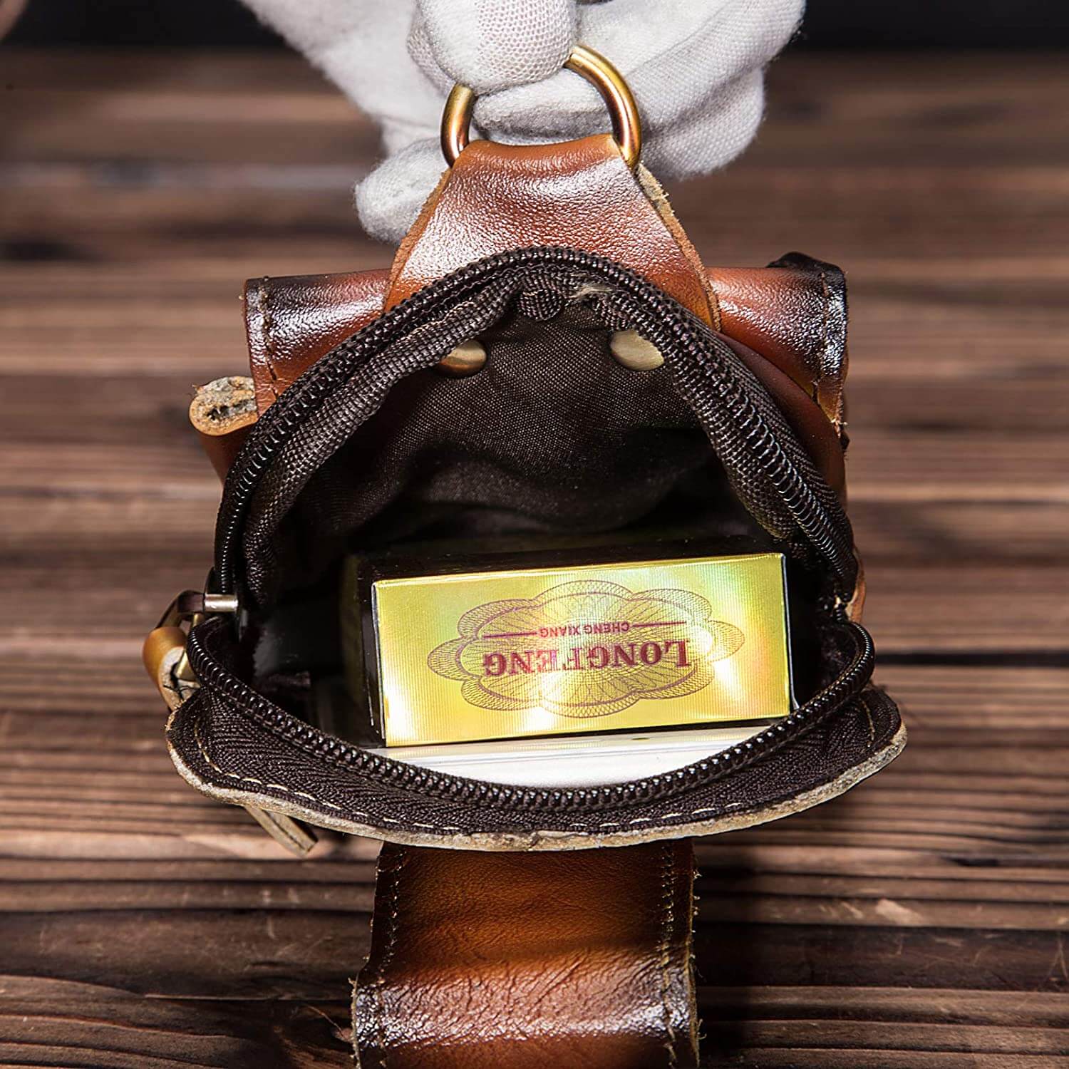 EliteGuard – Luxe Leren Heuptas voor Heren