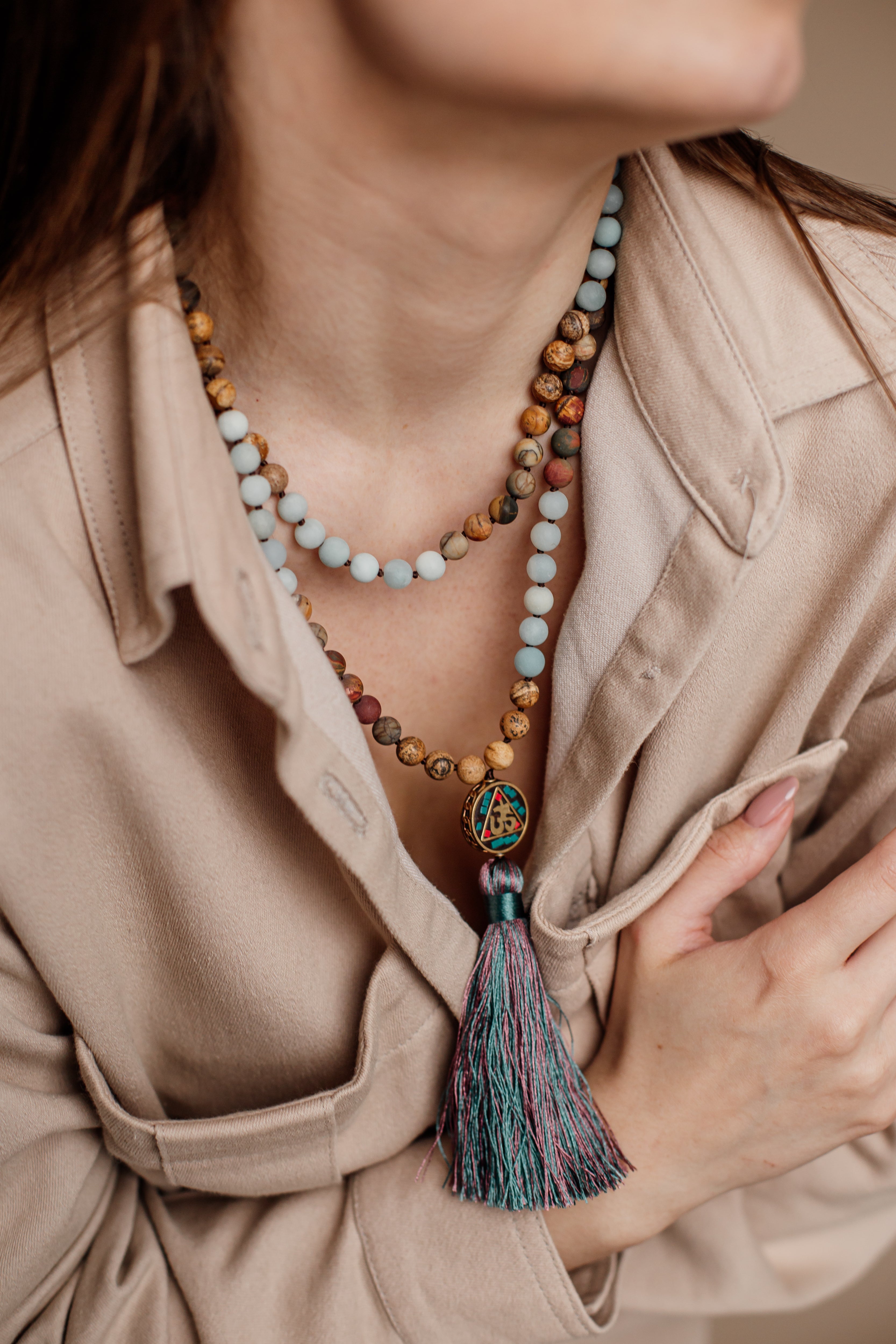 Anaya Mala Beaded Necklace - Spirituele Accessoire