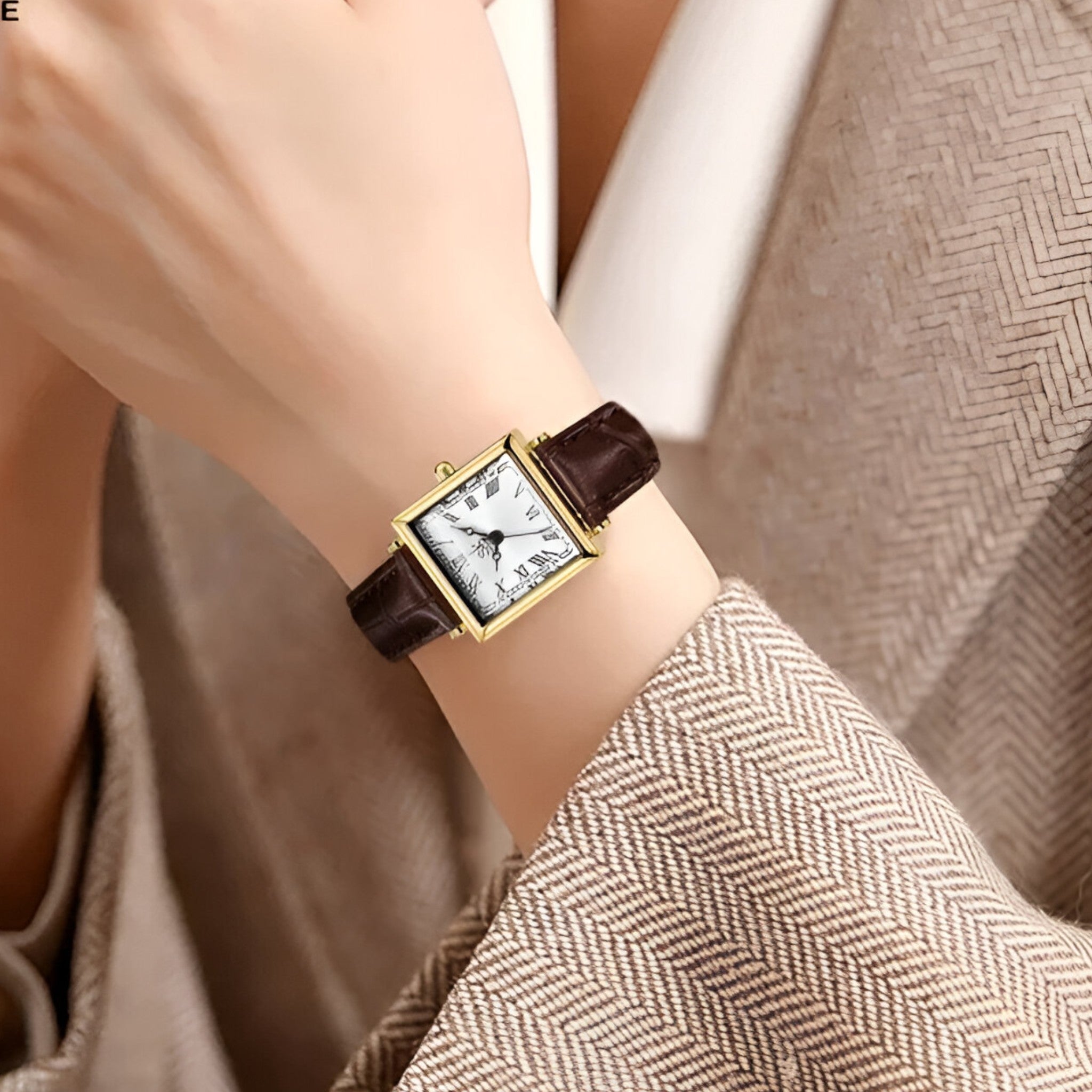 Vivienne Time – Stijlvol Vierkant Dameshorloge