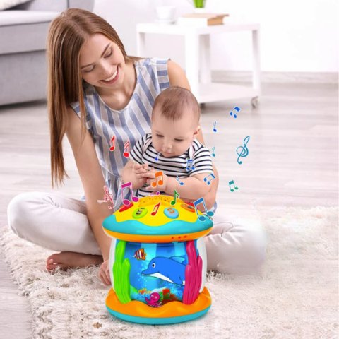TwinkleDrum - Magische Baby Speelgoedtrommel met Licht en Geluid