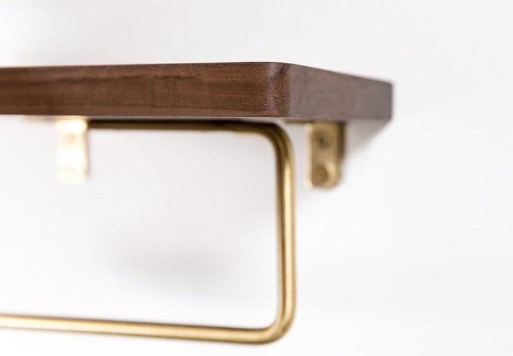 WoodNest - Stijlvolle Houten Toiletrolhouder met Opbergruimte