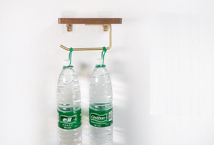 WoodNest - Stijlvolle Houten Toiletrolhouder met Opbergruimte