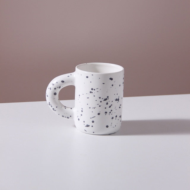 Athenea Cup – Luxe Porseleinen Kopje met Geometrisch Ontwerp