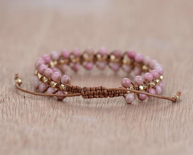 Rhodonite Bracelet - Hartvormige Energiearmband Amara