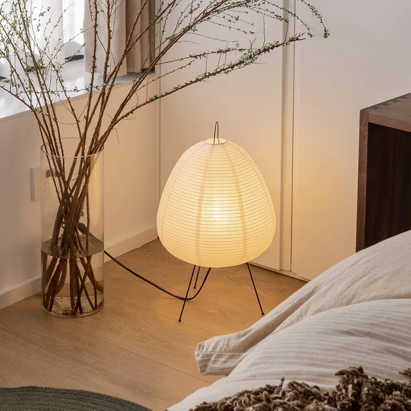 RadiantHue: Verfijnde Rijstpapier Lamp voor Serene Verlichting