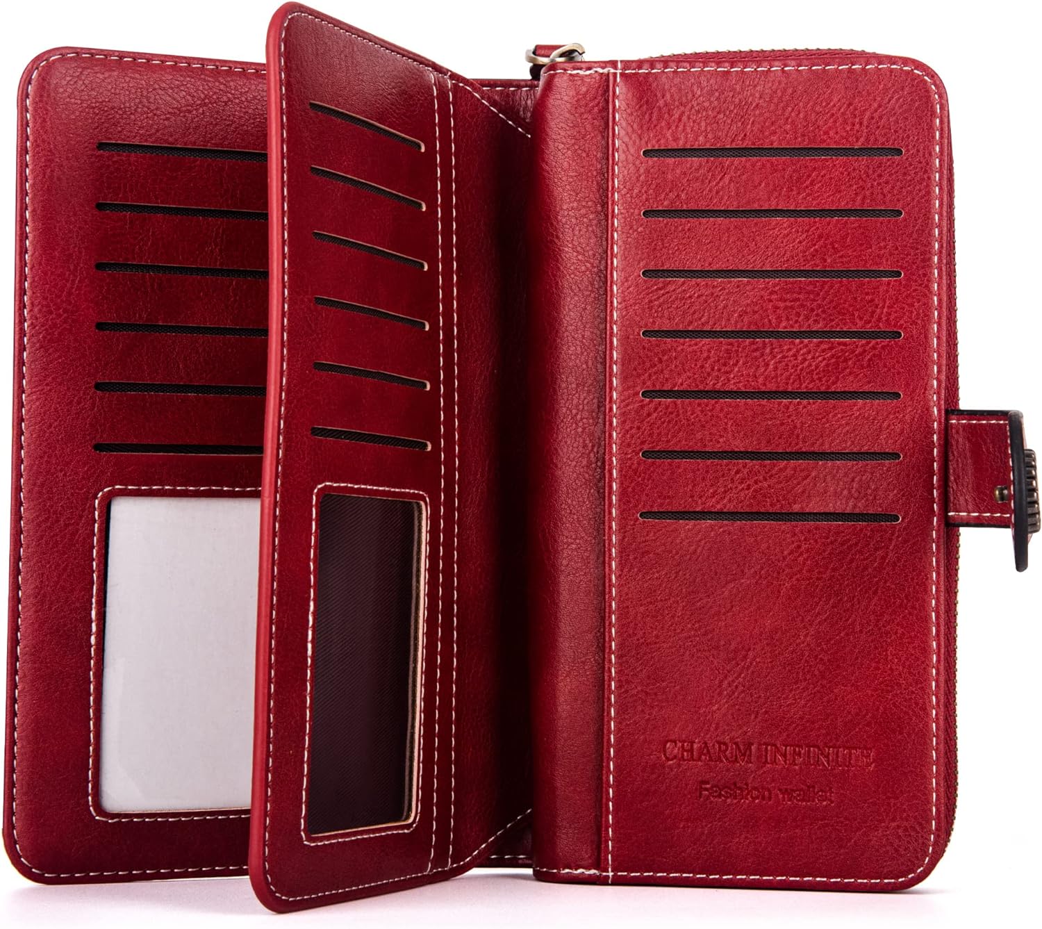 LeatherMax - Stijlvolle Leren Portemonnee met Polsband