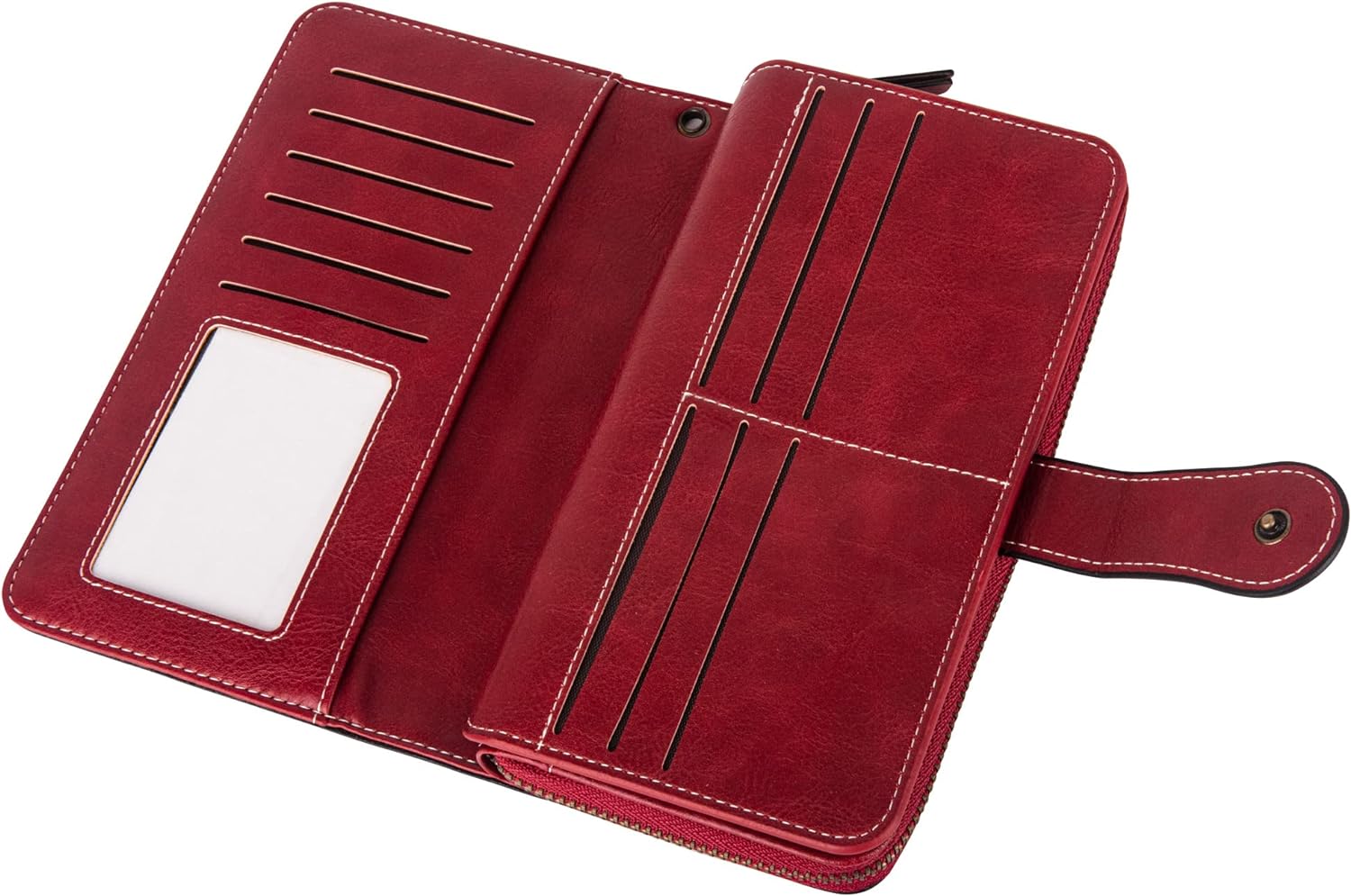 LeatherMax - Stijlvolle Leren Portemonnee met Polsband