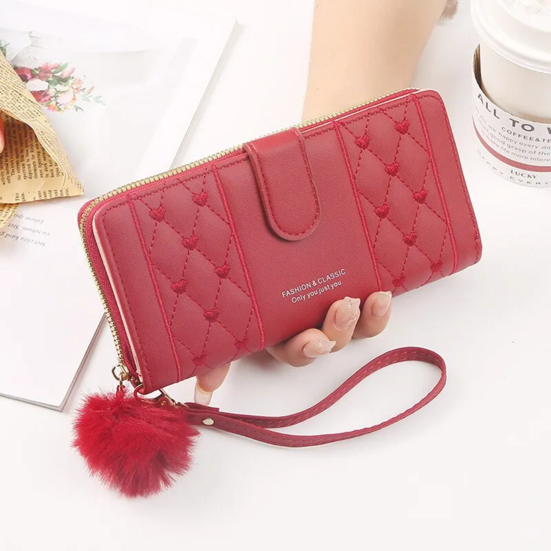 EmbroiWallet - Elegante Portemonnee met Polsband