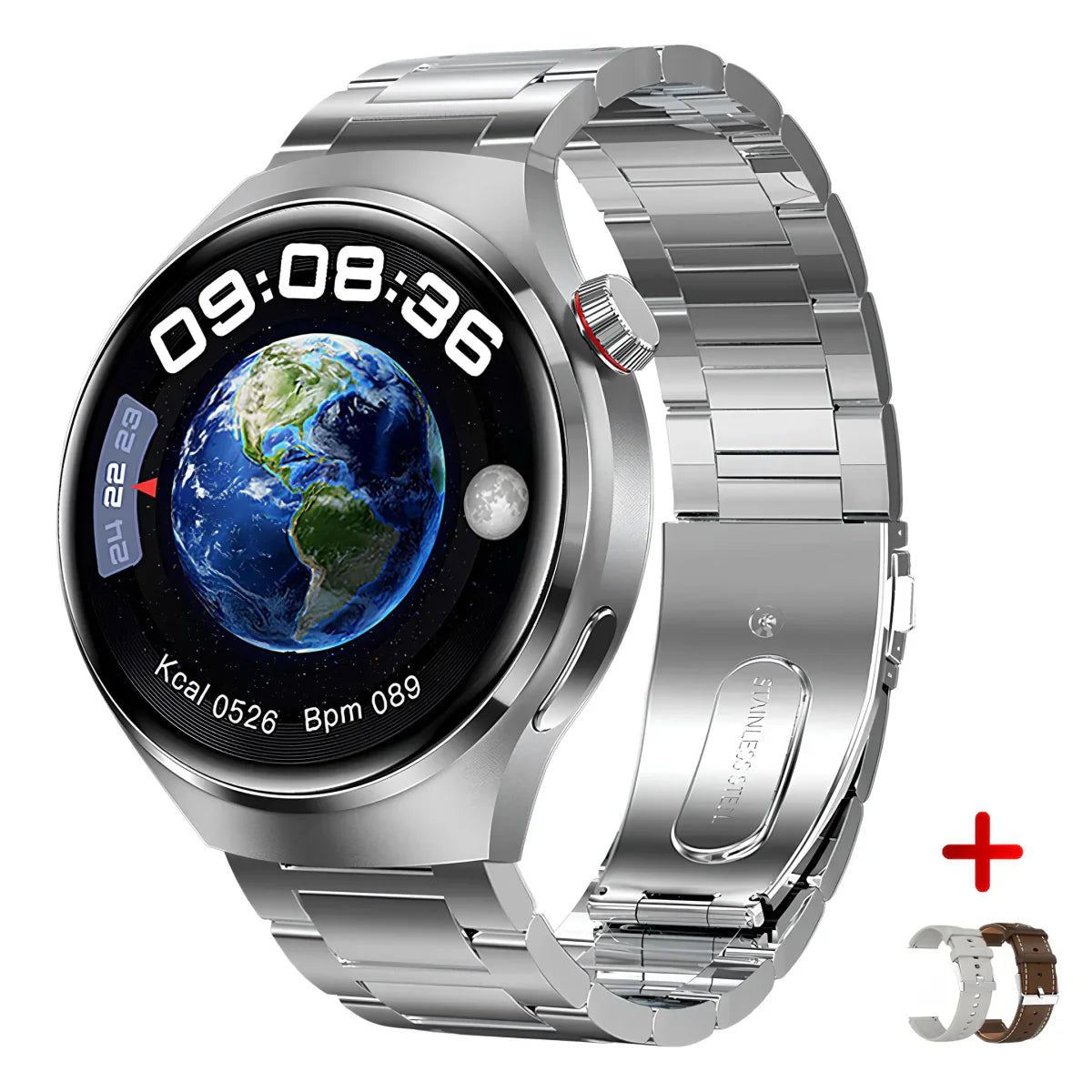 EliteXplorer Watch - Stijlvolle Smartwatch met Gezondheidsfuncties