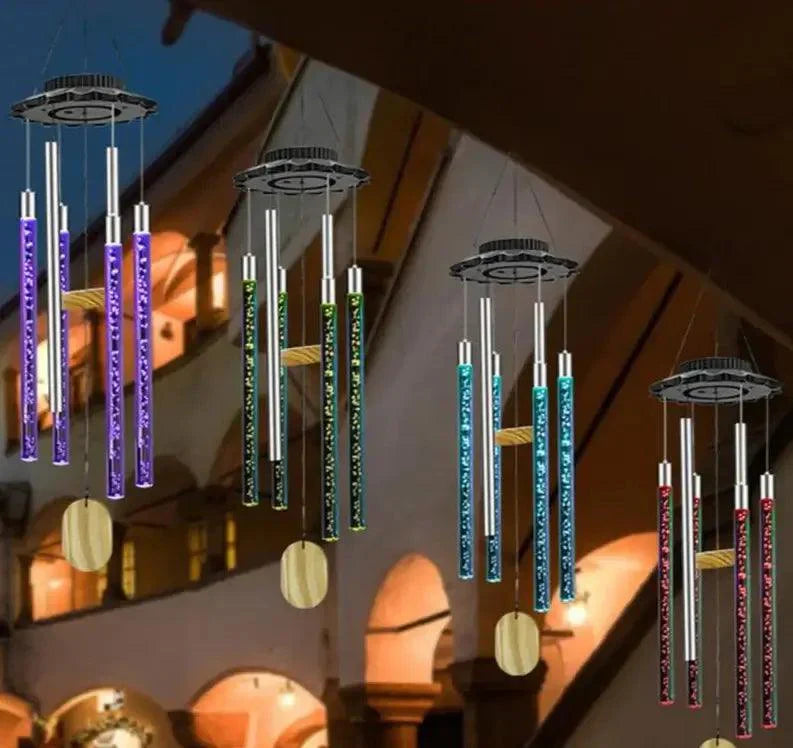 Harmony - Kleurige Tuinwindgong met Licht en Geluid