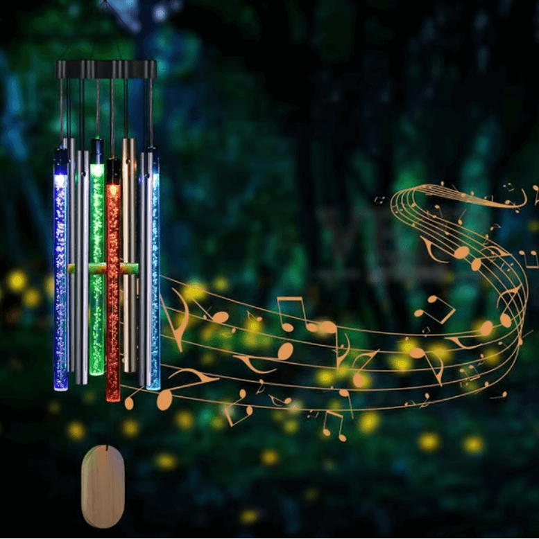 Harmony - Kleurige Tuinwindgong met Licht en Geluid
