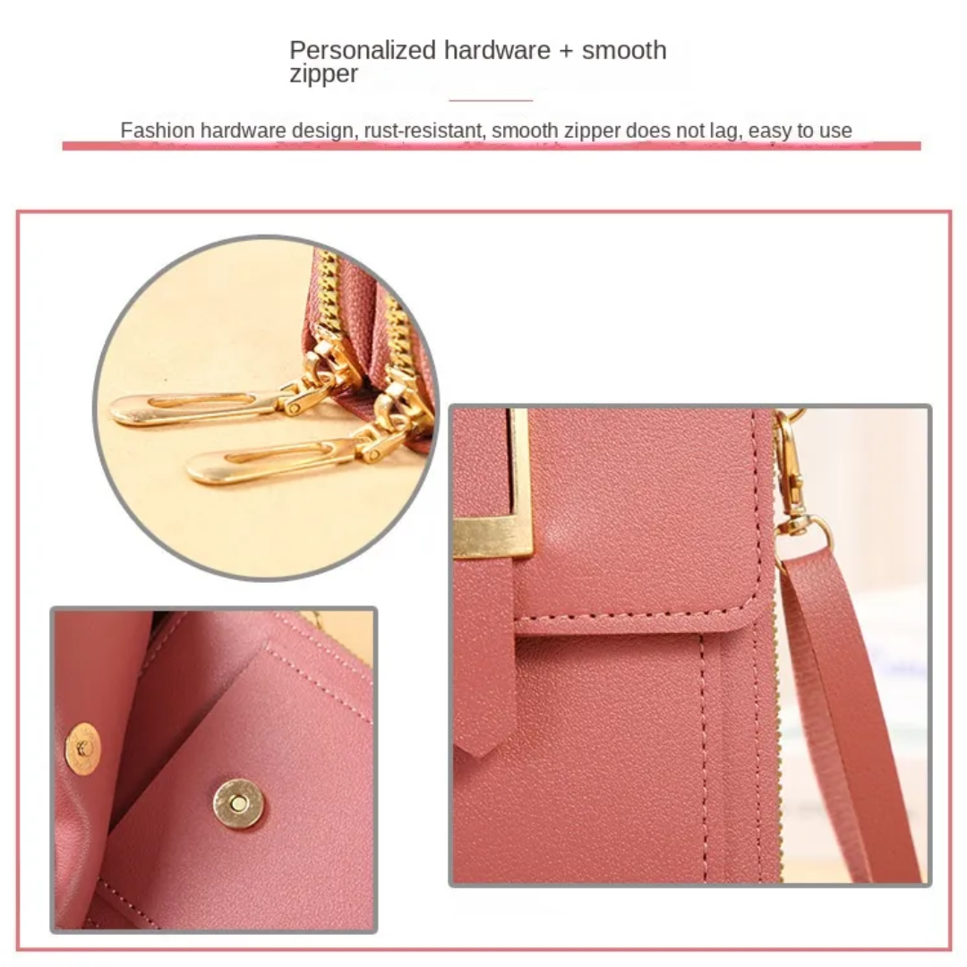 Sonia Wallet – Elegant Leren Telefoonhoes