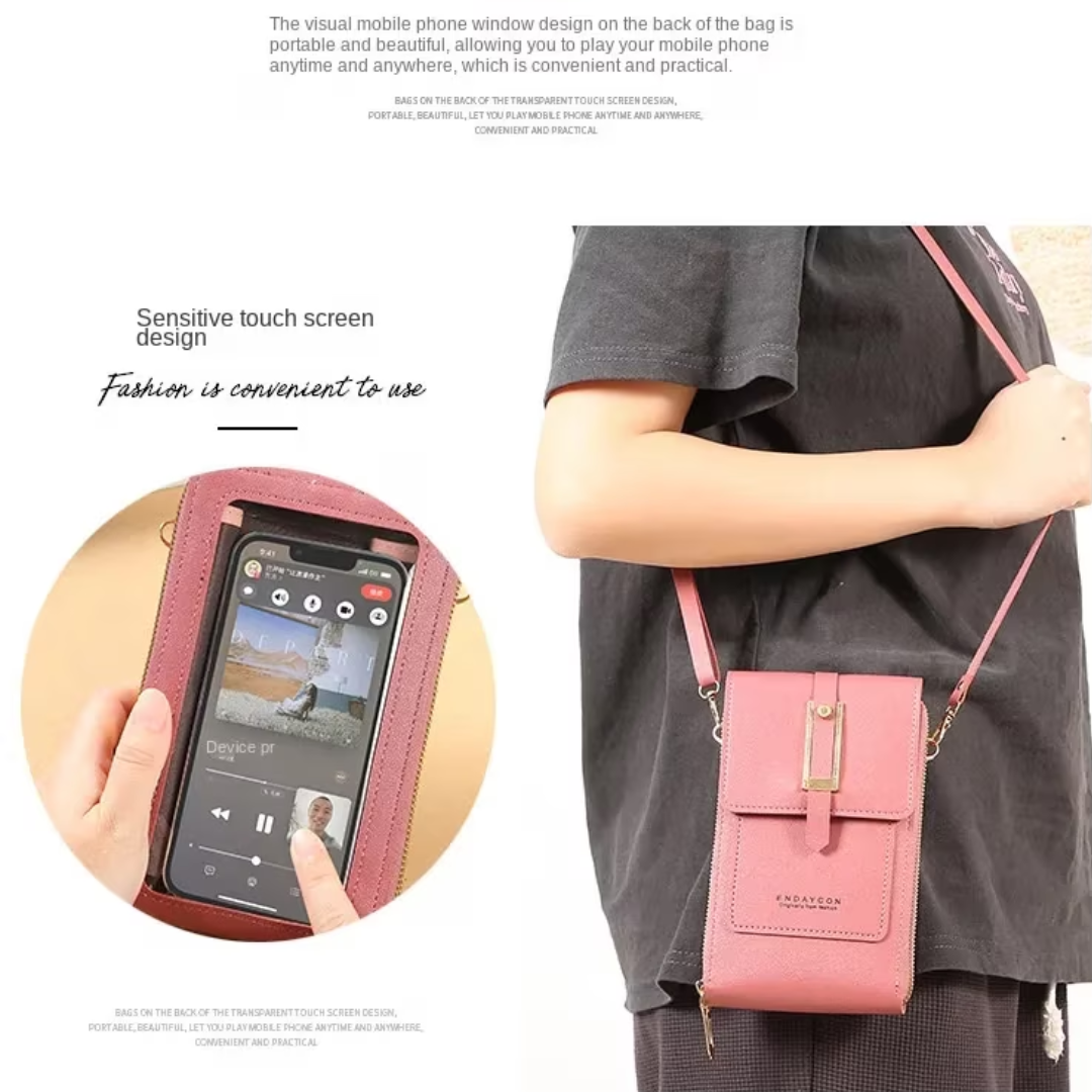 Sonia Wallet – Elegant Leren Telefoonhoes