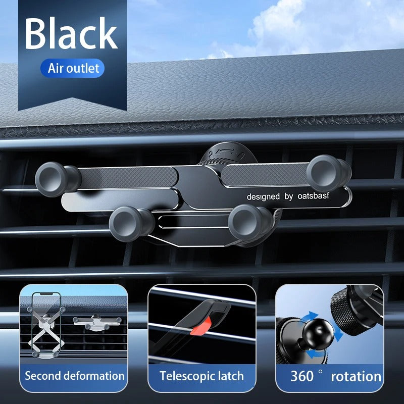 Brona Holder - Verstelbare 360° Telefoonhouder voor Auto