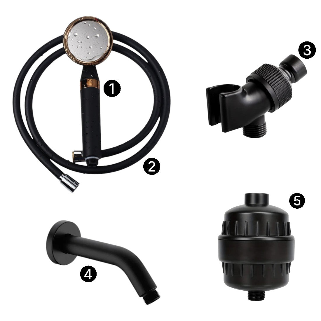 NutrientFlow - Luxe Douchekop met Vitamine C Filtratie