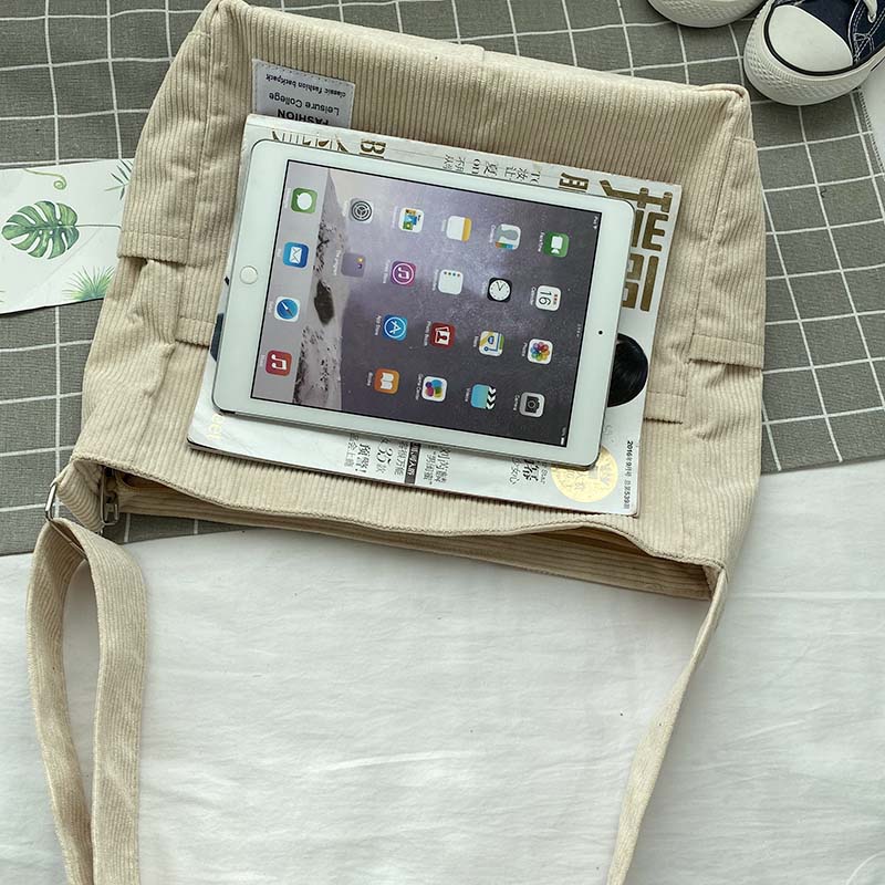 StyleLoom - Luxe Corduroy Schoudertas voor Vrouwen