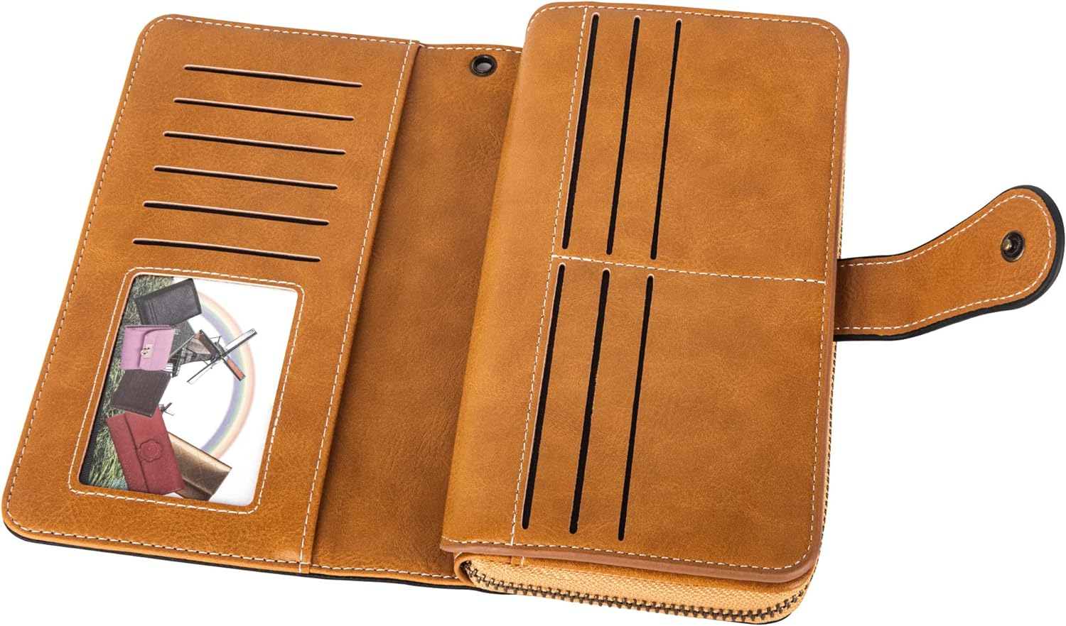 LeatherMax - Stijlvolle Leren Portemonnee met Polsband