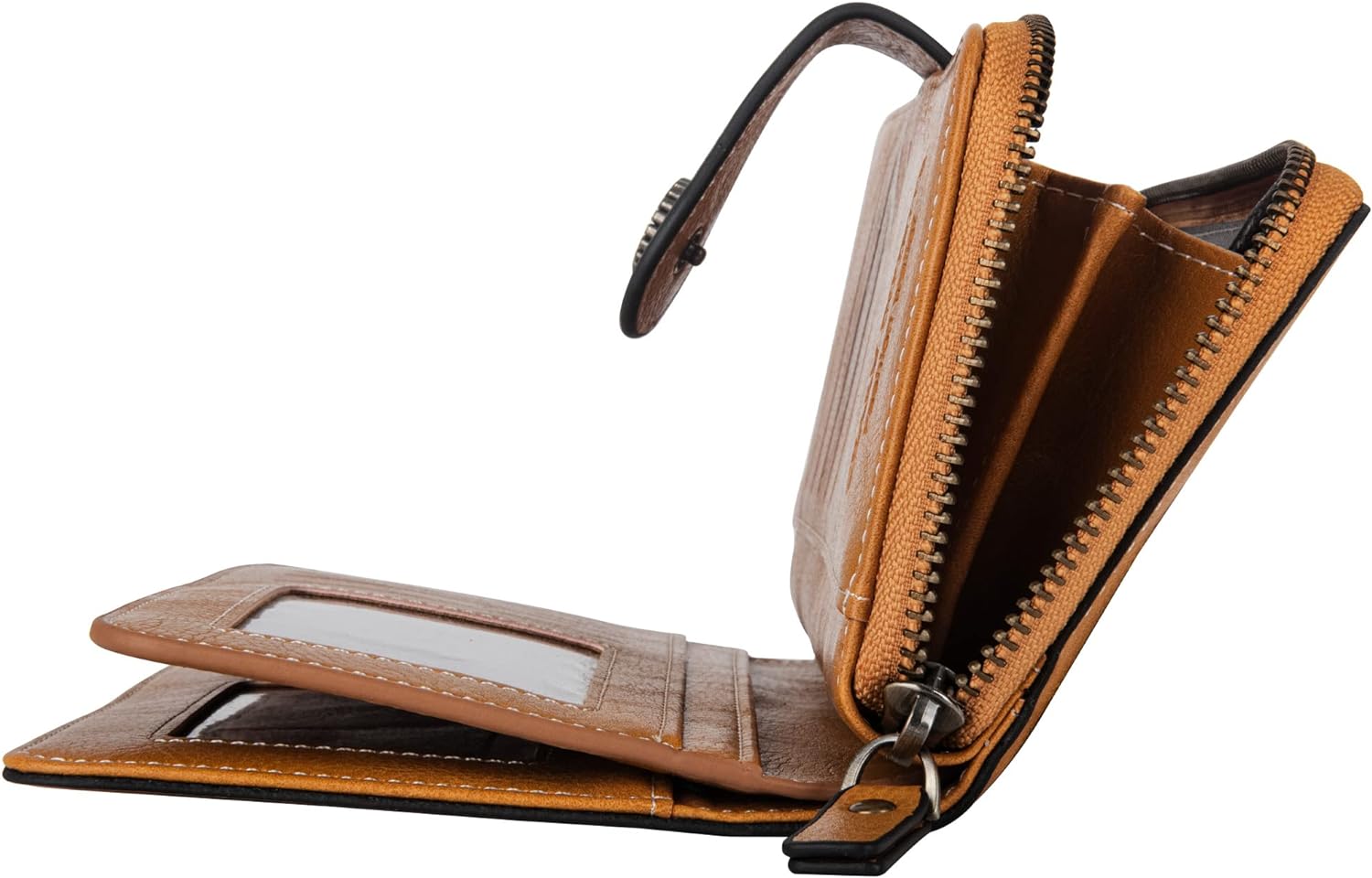 LeatherMax - Stijlvolle Leren Portemonnee met Polsband