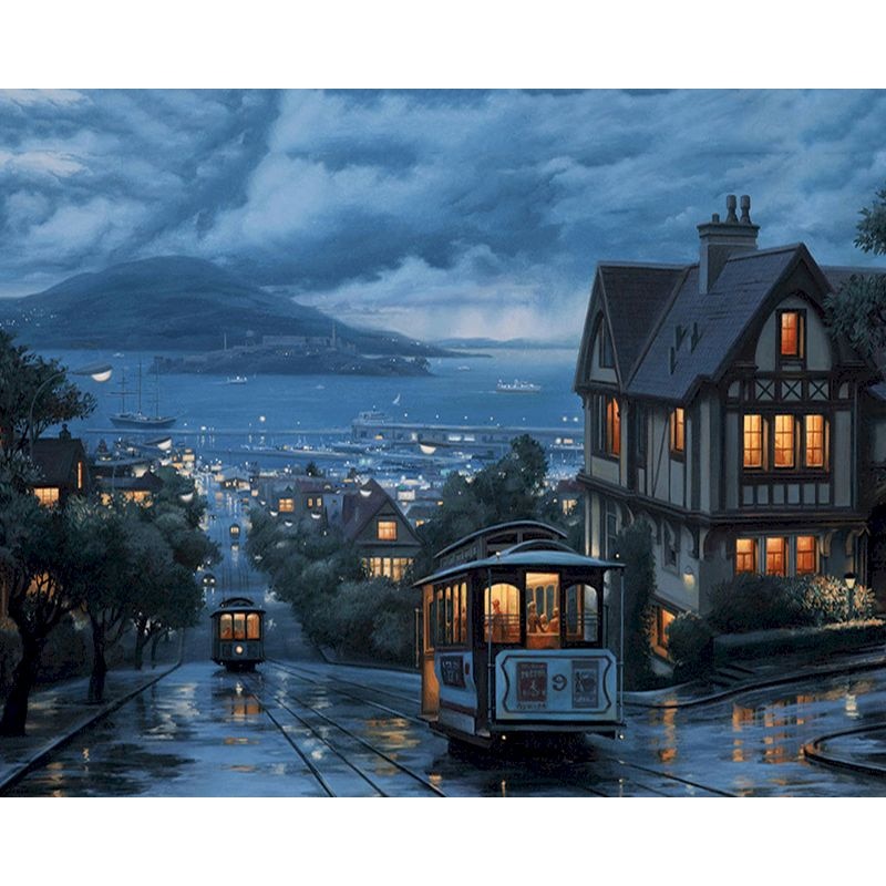 Stad portret (Schilderen op nummer)